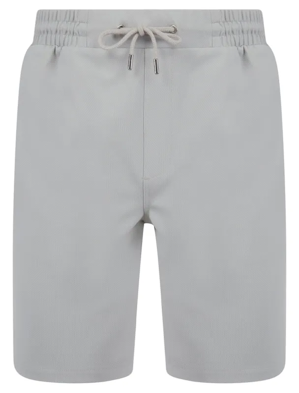 Gelato Stretch Fabric Jogger Shorts in Pumice Grey - Tokyo Laundry sold by Tokyo Laundry