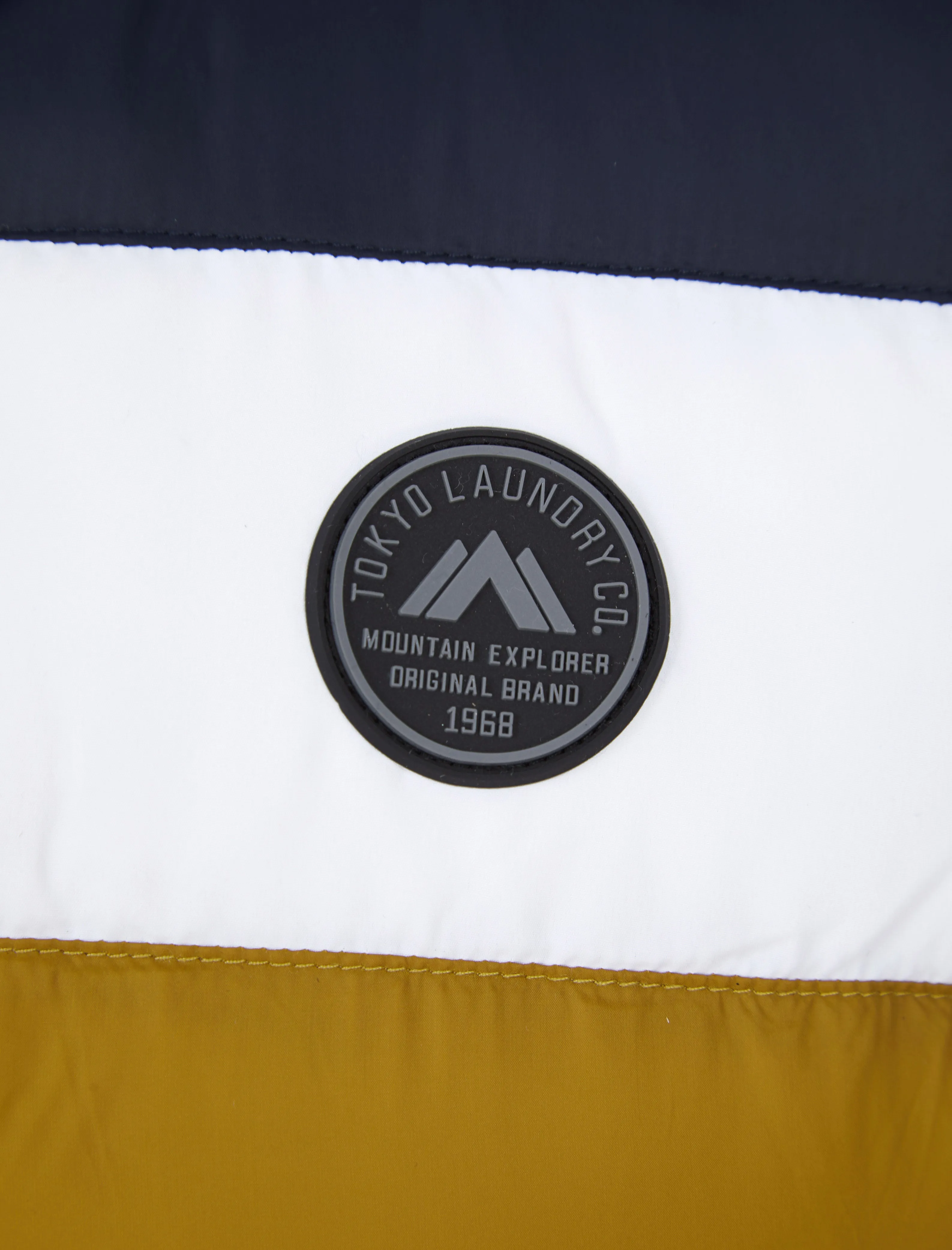 Therius Micro Fleece Lined Quilted Puffer Gilet with Hood in Golden Brown - Tokyo Laundry sold by Tokyo Laundry product image thumbnail 3