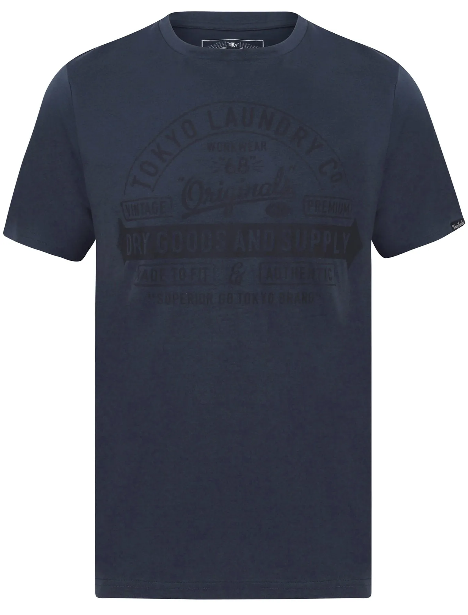 Fox Motif Cotton Jersey T-Shirt In Mood Indigo - Tokyo Laundry sold by Tokyo Laundry