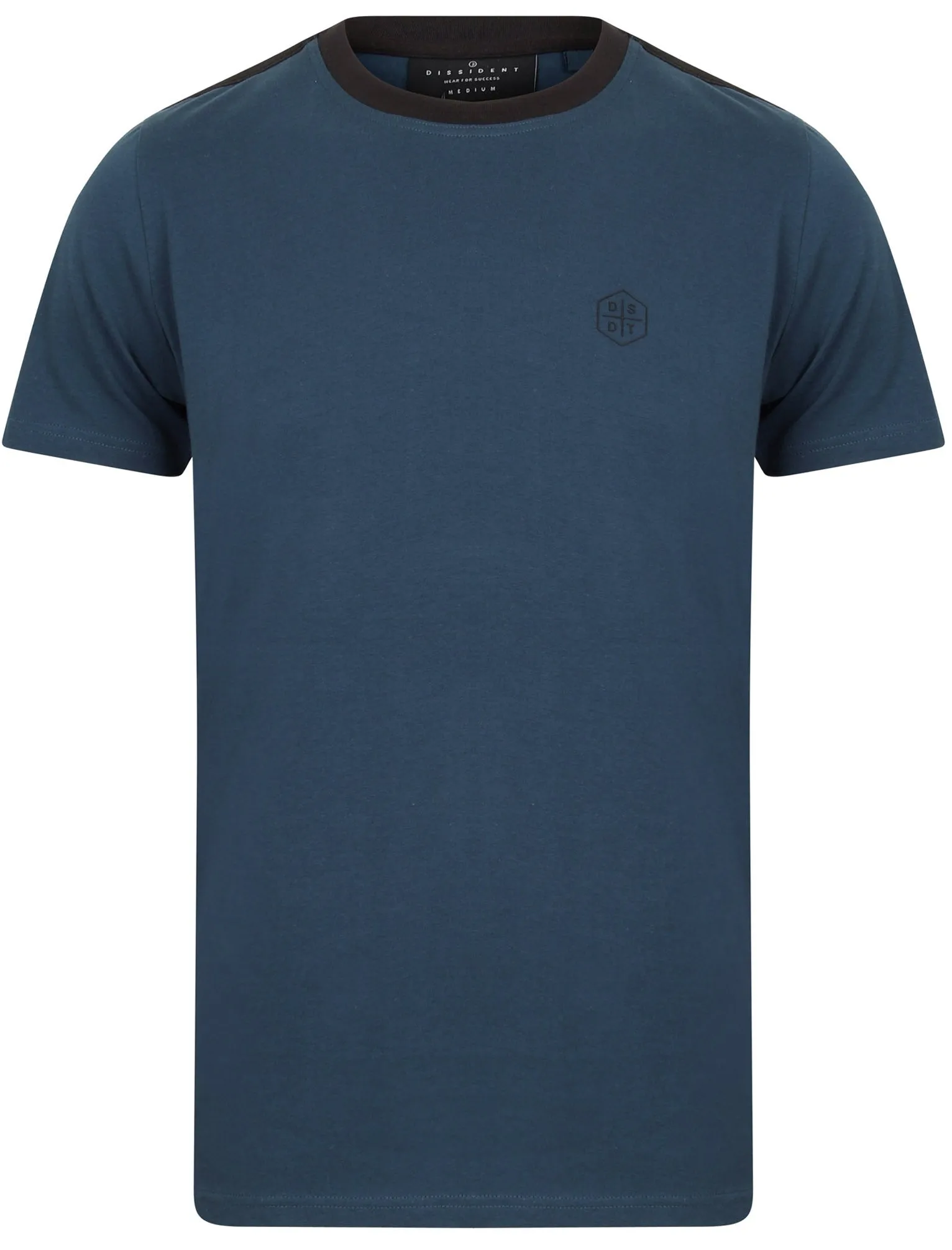 Kara Cotton Jersey T-Shirt with Tape Detail Sleeves In Sargasso Blue - Dissident sold by Tokyo Laundry product image thumbnail 2