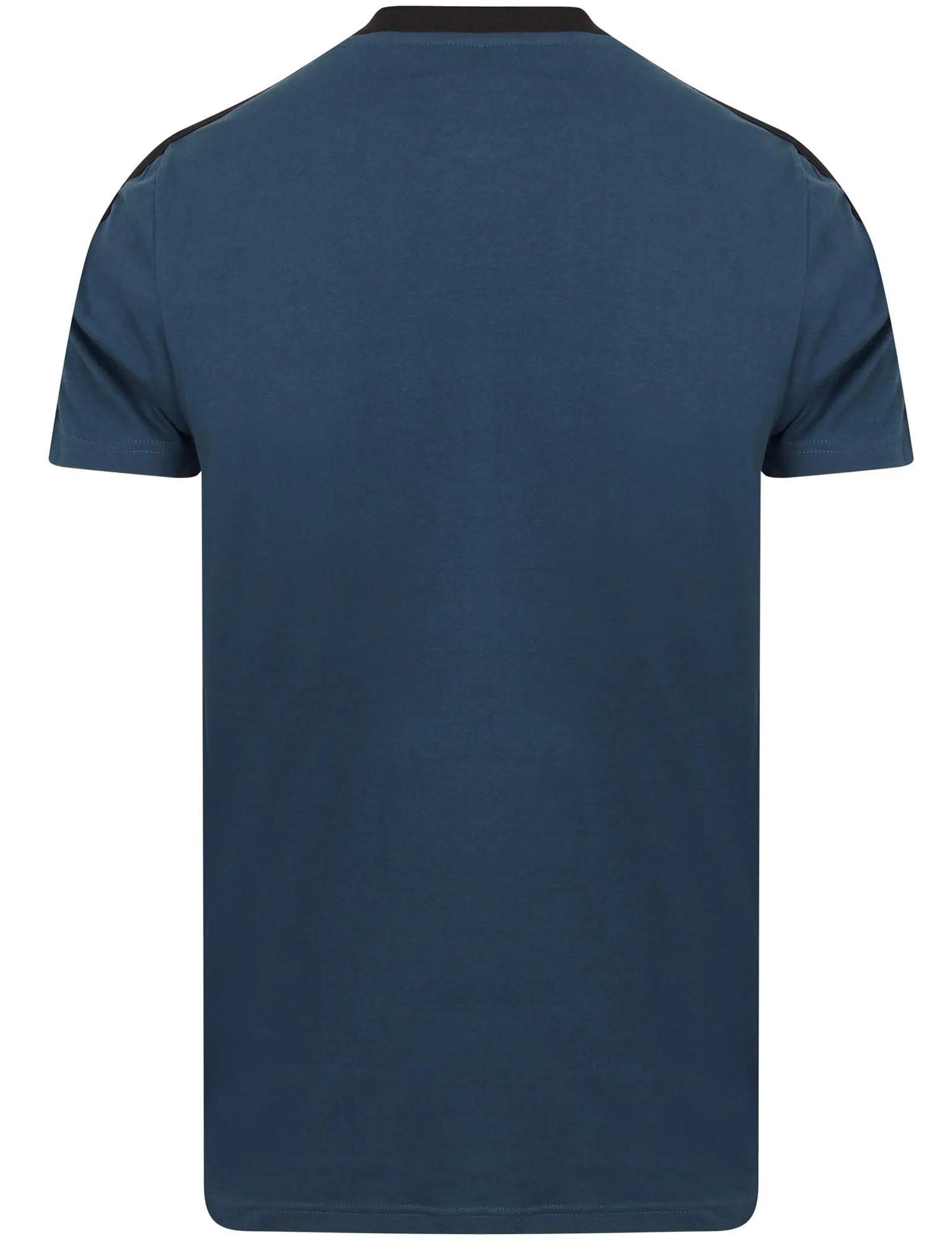 Kara Cotton Jersey T-Shirt with Tape Detail Sleeves In Sargasso Blue - Dissident sold by Tokyo Laundry product image thumbnail 3