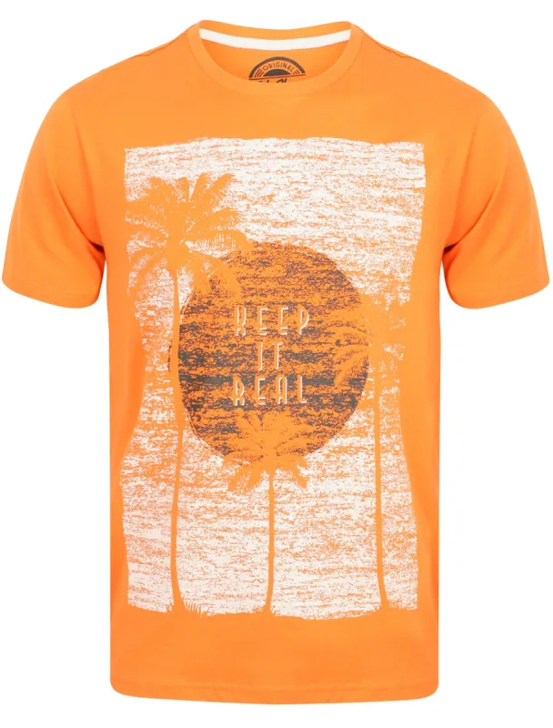 Keep It Real Motif T-Shirt In Topaz - South Shore sold by Tokyo Laundry