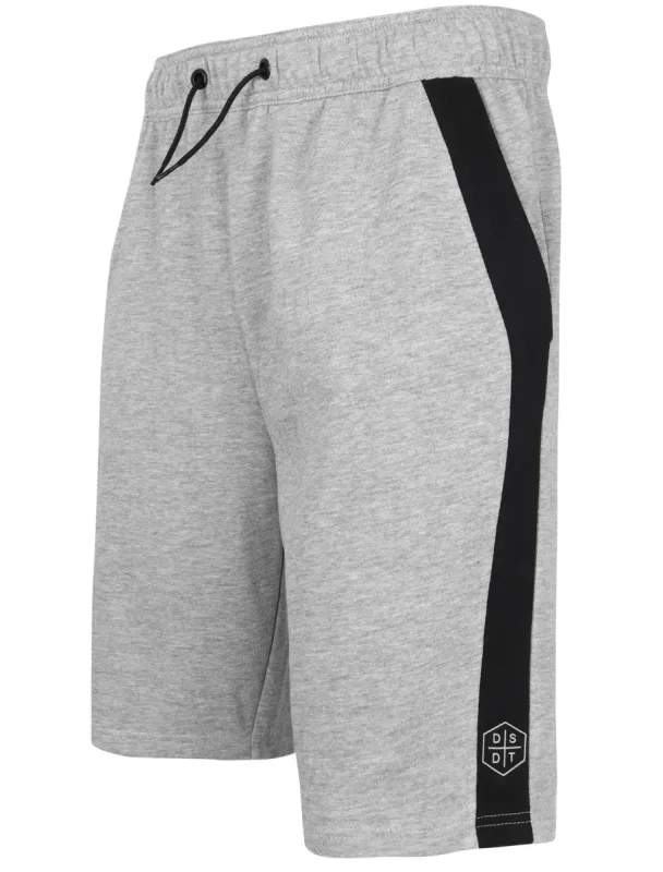 Pakk Jogger Shorts with Side Panel Detail In Light Grey Marl - Dissident sold by Tokyo Laundry