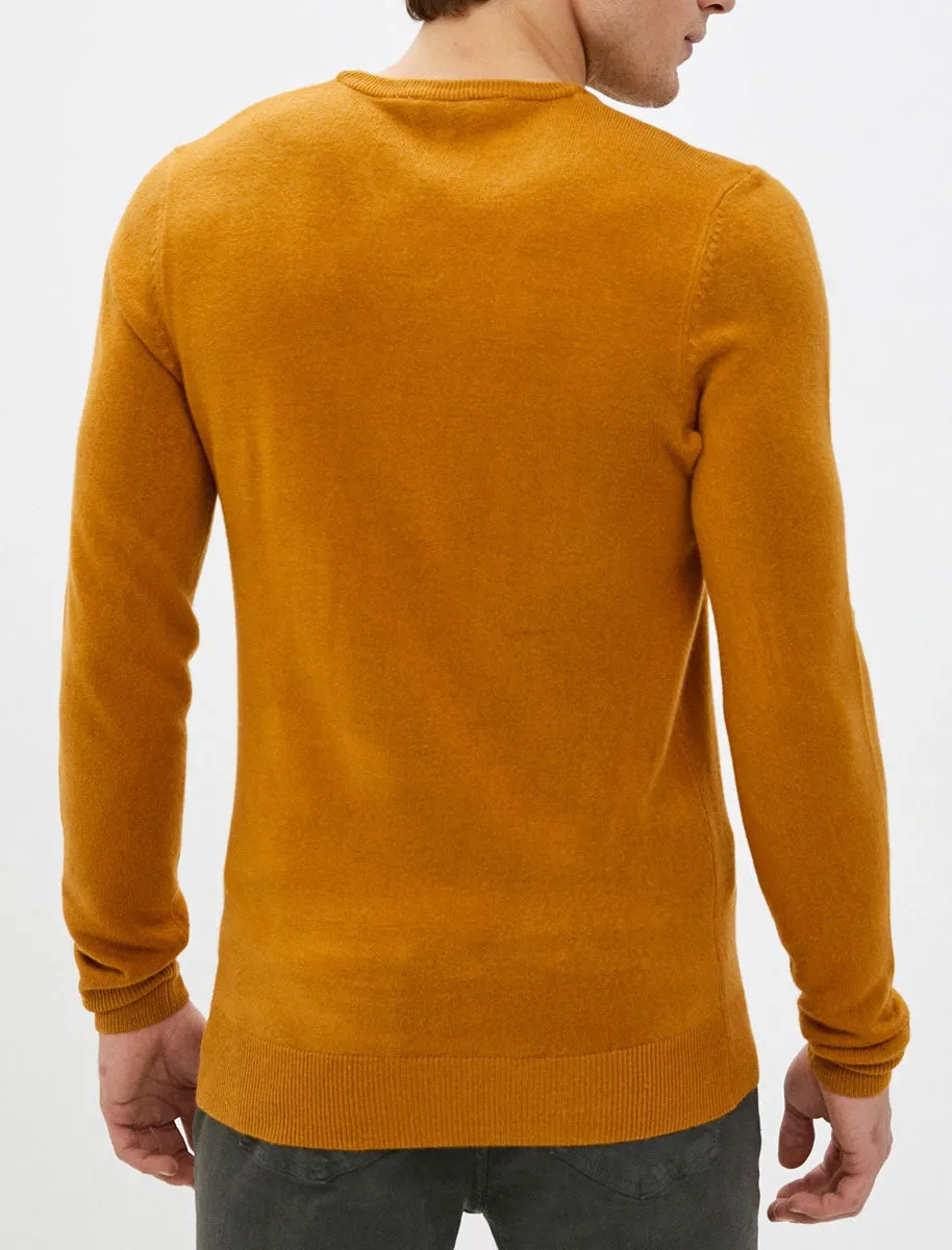 Silvo Soft Cashmillon V Neck Jumper In Mustard - Kensington Eastside sold by Tokyo Laundry product image thumbnail 2
