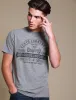 Fox Motif Cotton Jersey T-Shirt In Mid Grey Marl - Tokyo Laundry sold by Tokyo Laundry