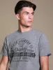 Fox Motif Cotton Jersey T-Shirt In Mid Grey Marl - Tokyo Laundry sold by Tokyo Laundry