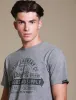 Fox Motif Cotton Jersey T-Shirt In Mid Grey Marl - Tokyo Laundry sold by Tokyo Laundry