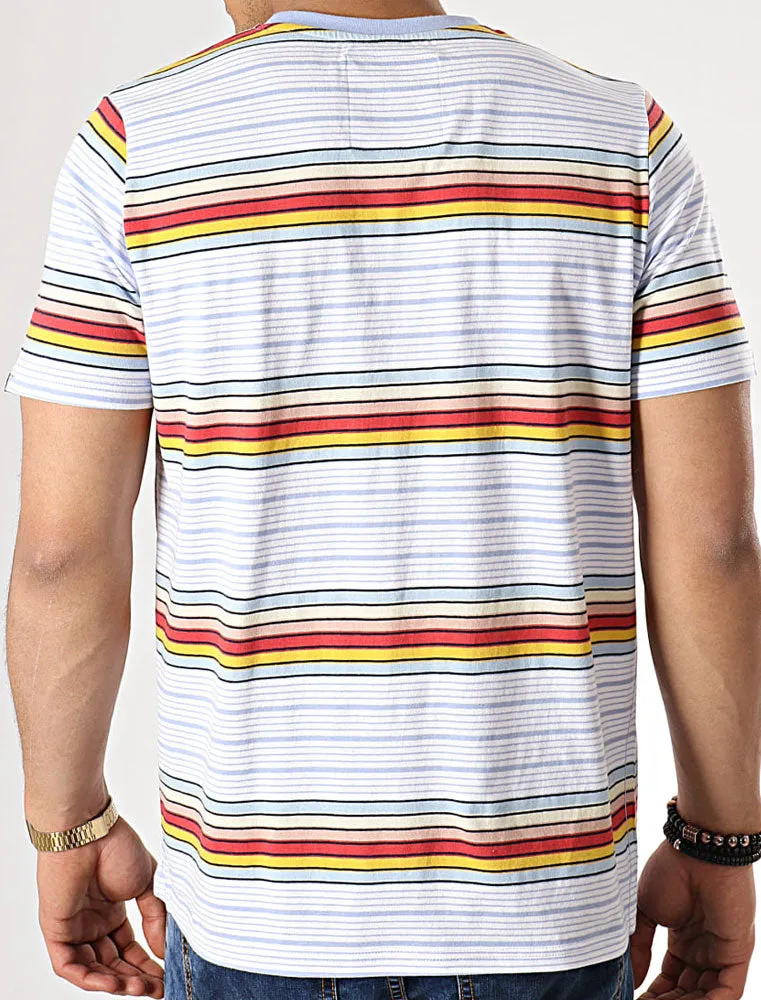Lowell Striped Cotton T-Shirt In Bright White - Tokyo Laundry sold by Tokyo Laundry product image thumbnail 2