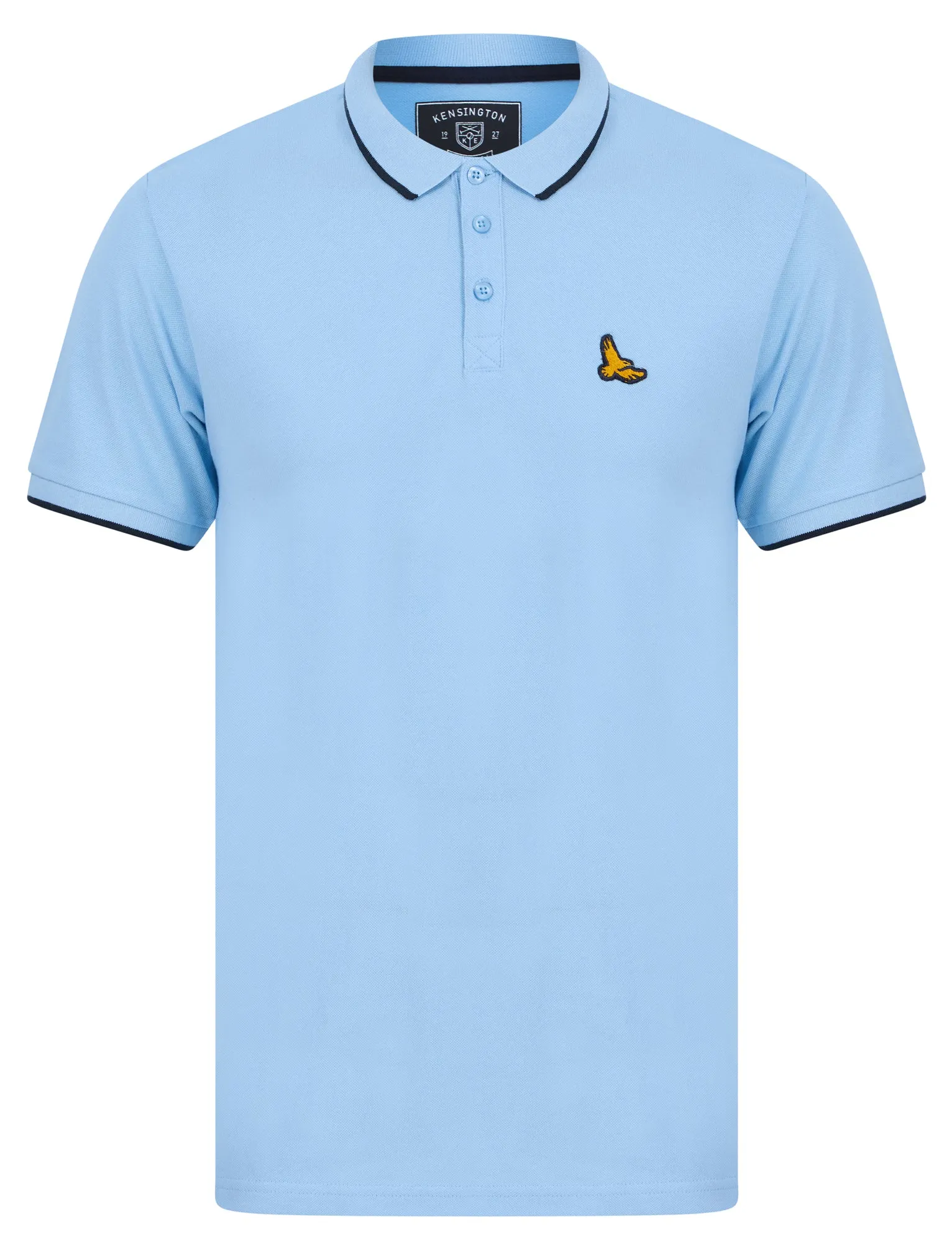 Stenhouse Cotton Pique Polo Shirt in Blue Bell - Kensington Eastside sold by Tokyo Laundry
