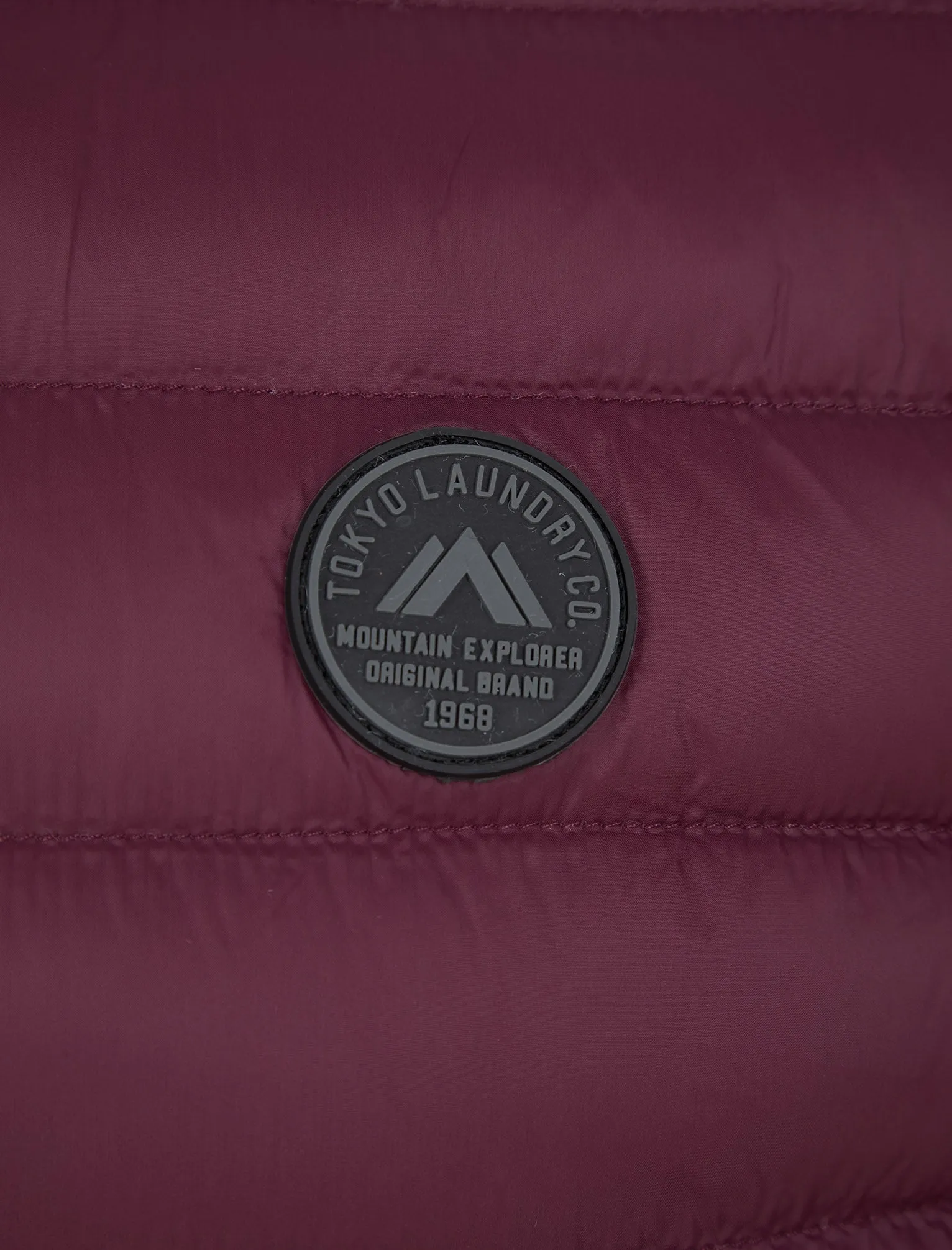 Cannes Quilted Puffer Gilet with Fleece Lined Collar in Tawny Port - Tokyo Laundry sold by Tokyo Laundry product image thumbnail 3