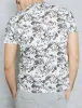 Macaque Print Crew Neck Cotton T-Shirt in White sold by Tokyo Laundry