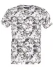 Macaque Print Crew Neck Cotton T-Shirt in White sold by Tokyo Laundry