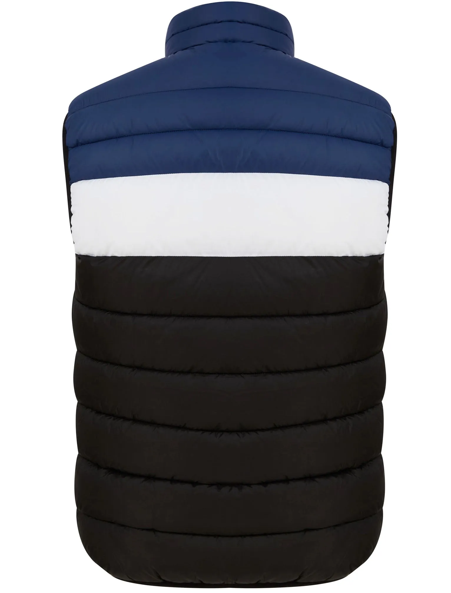 Tarmon Microfleece Lined Quilted Puffer Gilet in Jet Black / Blue - Tokyo Laundry Active Tech sold by Tokyo Laundry product image thumbnail 2