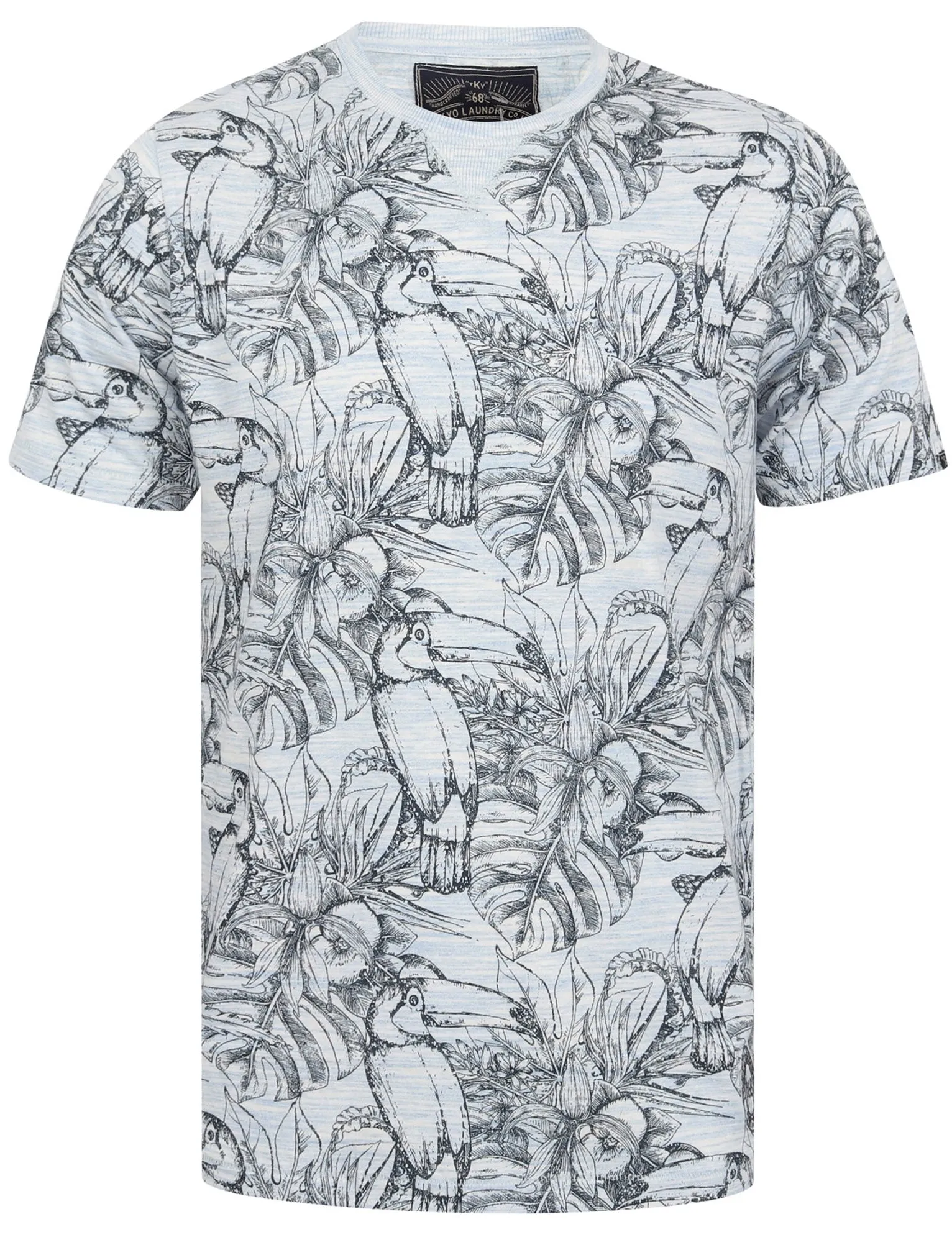 Panama Tucan Printed Cotton Jersey T-Shirt In Federal Blue - Tokyo Laundry sold by Tokyo Laundry