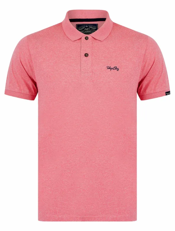 Kosaka Grindle Cotton Rich Pique Polo Shirt in Light Pink - Tokyo Laundry sold by Tokyo Laundry