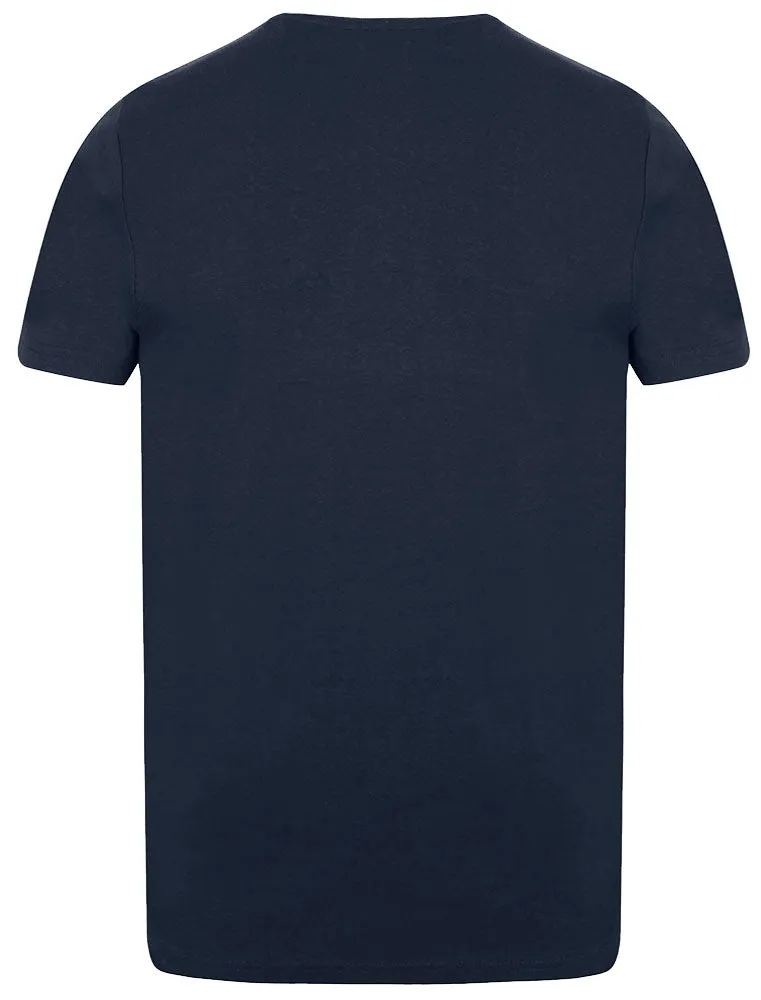 Blitzen Reindeer Novelty Christmas T-Shirt with Chest Pocket In Navy sold by Tokyo Laundry product image thumbnail 2