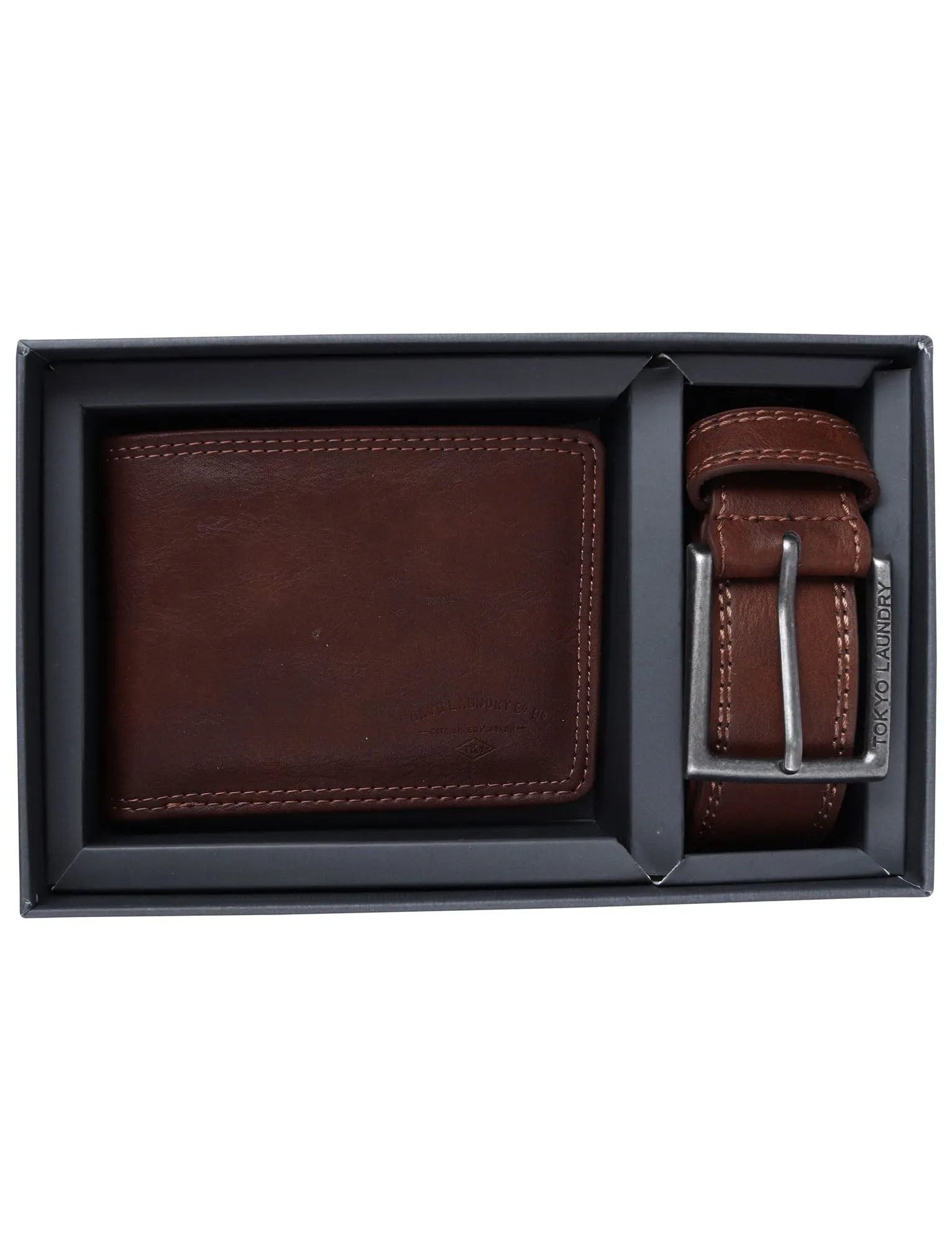 Redhook Faux Leather Belt and Wallet Gift Set in Tan - Tokyo Laundry sold by Tokyo Laundry product image thumbnail 2