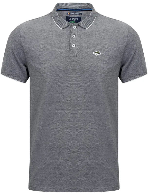 Duthie Birdseye Pique Polo Shirt in Navy / White - Le Shark sold by Tokyo Laundry