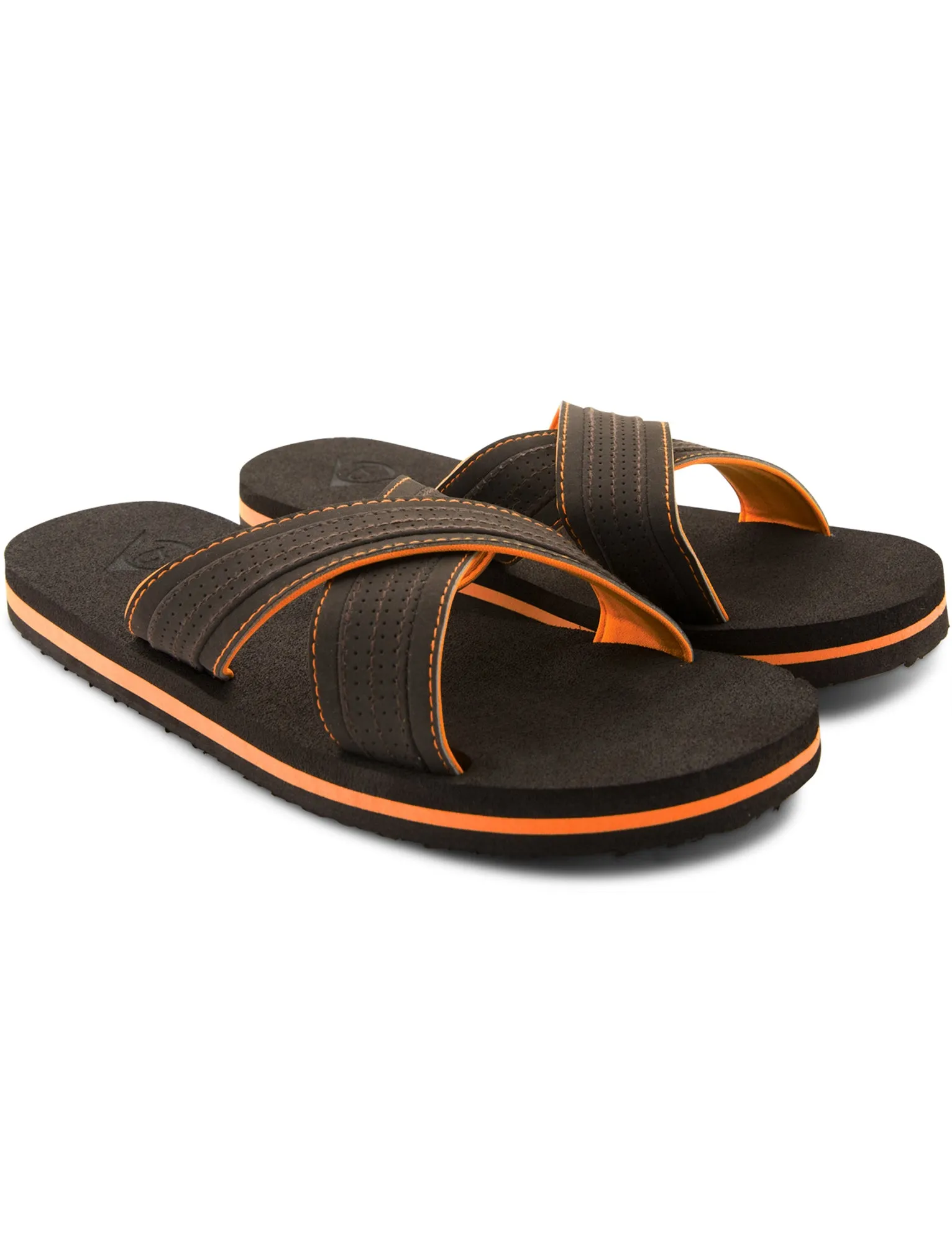 Reuben Crossover Flip Flop Sandals in Brown / Orange - Dunlop sold by Tokyo Laundry product image thumbnail 3