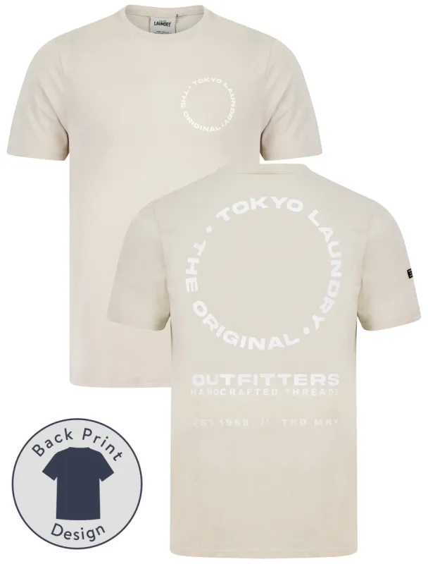 Kade Motif Cotton Jersey T-Shirt in Light Stone - Tokyo Laundry sold by Tokyo Laundry