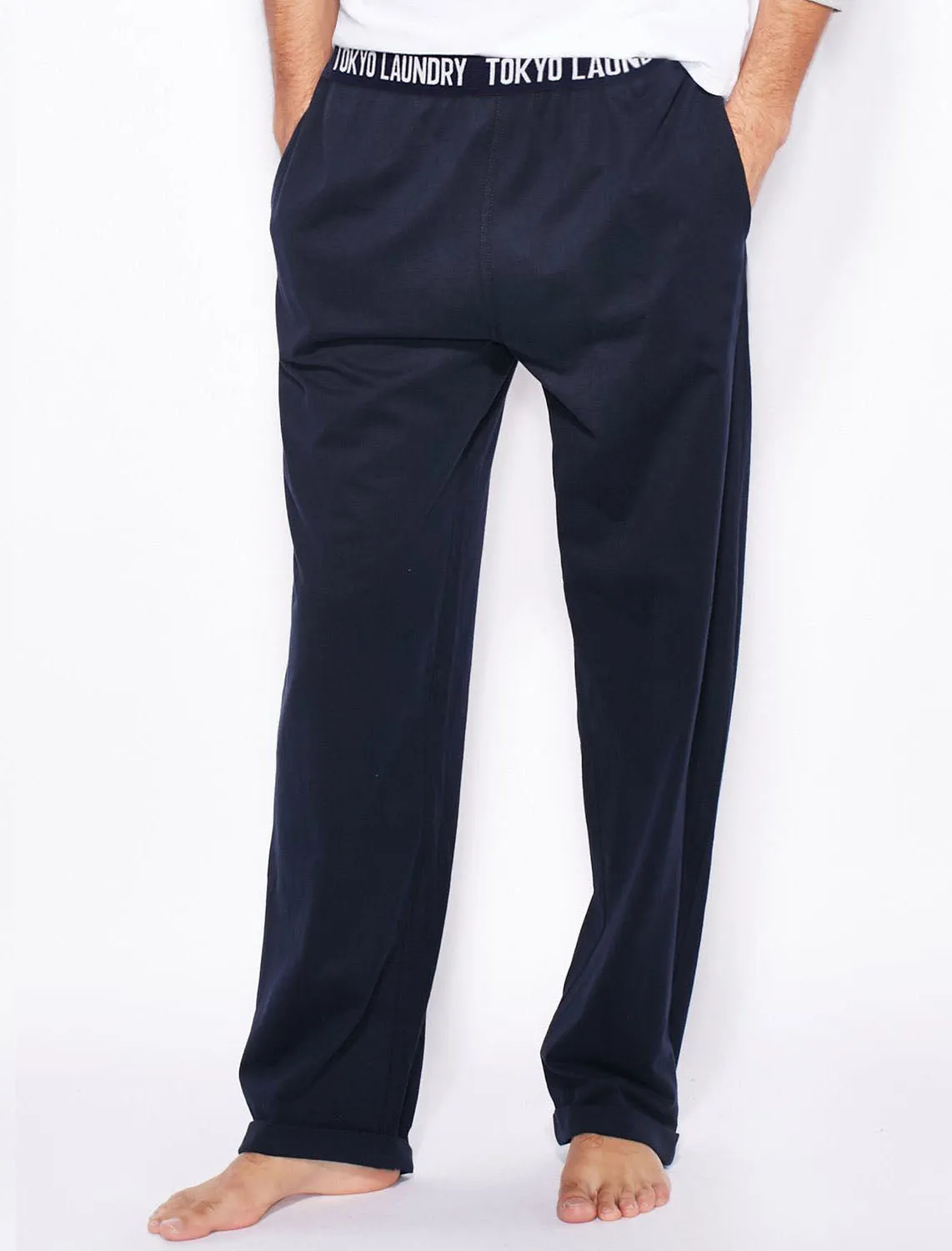 Inversion Cotton Jersey Lounge Pants In Sky Captain Navy - Tokyo Laundry sold by Tokyo Laundry