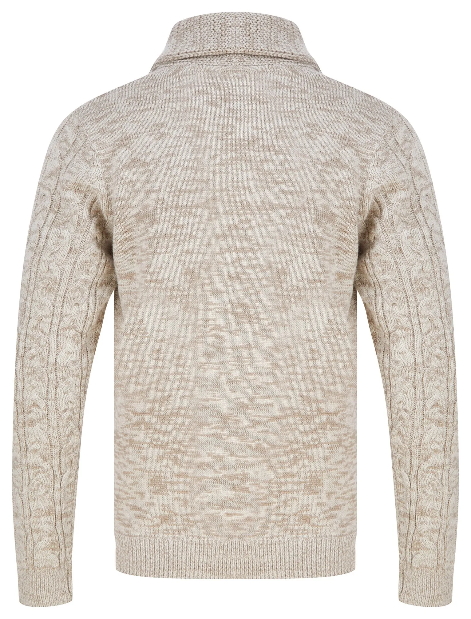 Manji 2 Chunky Cable Knitted Cardigan with Shawl Collar in Natural Twist - Tokyo Laundry sold by Tokyo Laundry product image thumbnail 2