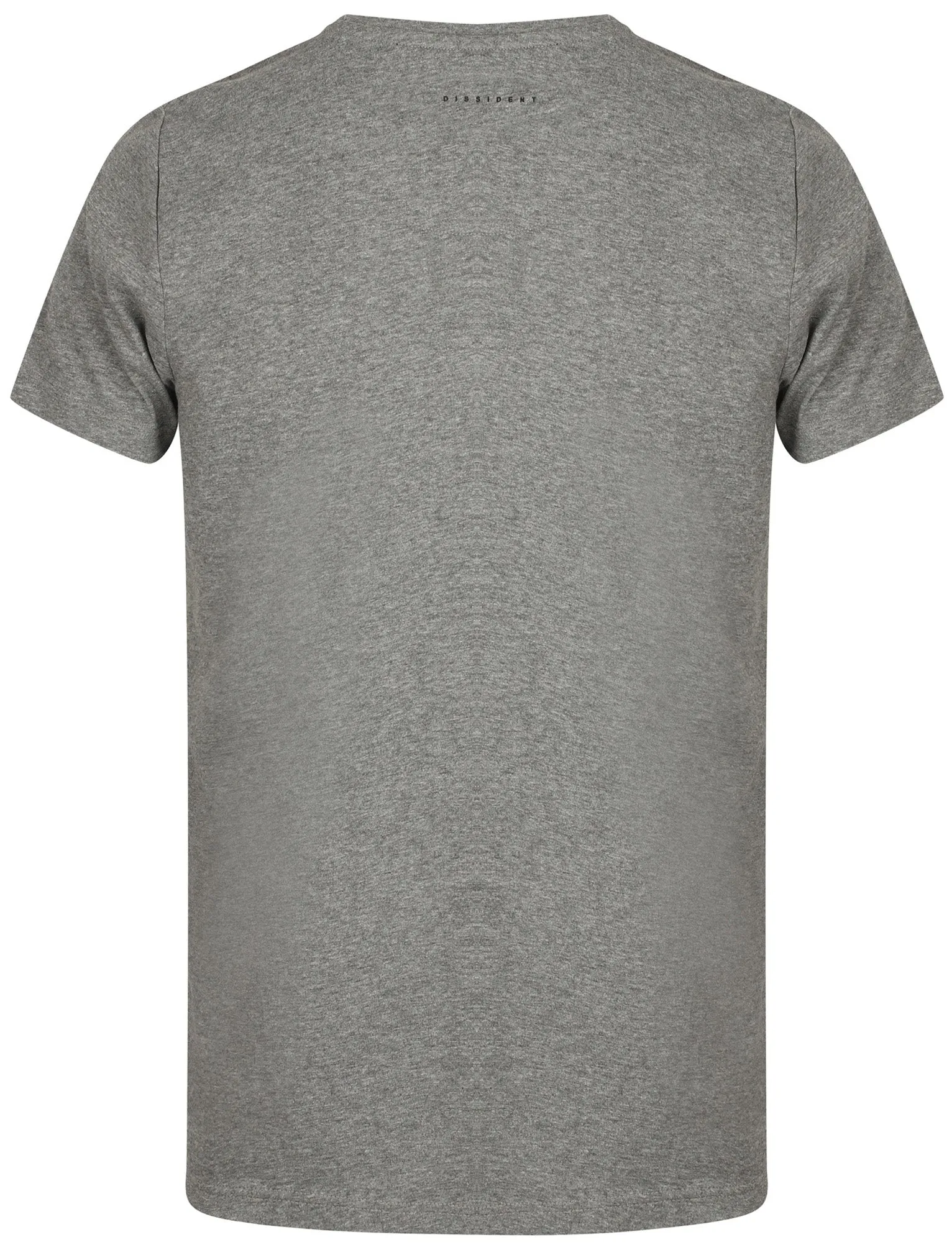 Lukin Waffle Textured Crew Neck T-Shirt In Mid Grey Marl - Dissident sold by Tokyo Laundry product image thumbnail 2