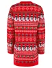 Women's Flakey Novelty Knitted Christmas Jumper Dress in Tokyo Red - Merry Christmas sold by Tokyo Laundry