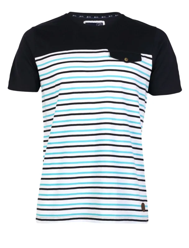 D-Code Sax Crew Neck T-shirt in True Navy sold by Tokyo Laundry