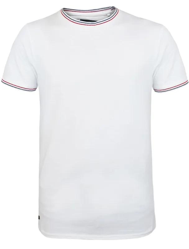 Joseph Crew Neck T-Shirt in White made by Threadbare