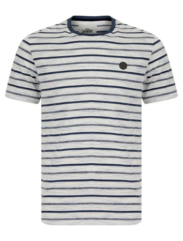 Morris Grindle Stripe Cotton T-Shirt in Blue Stripe - Tokyo Laundry sold by Tokyo Laundry