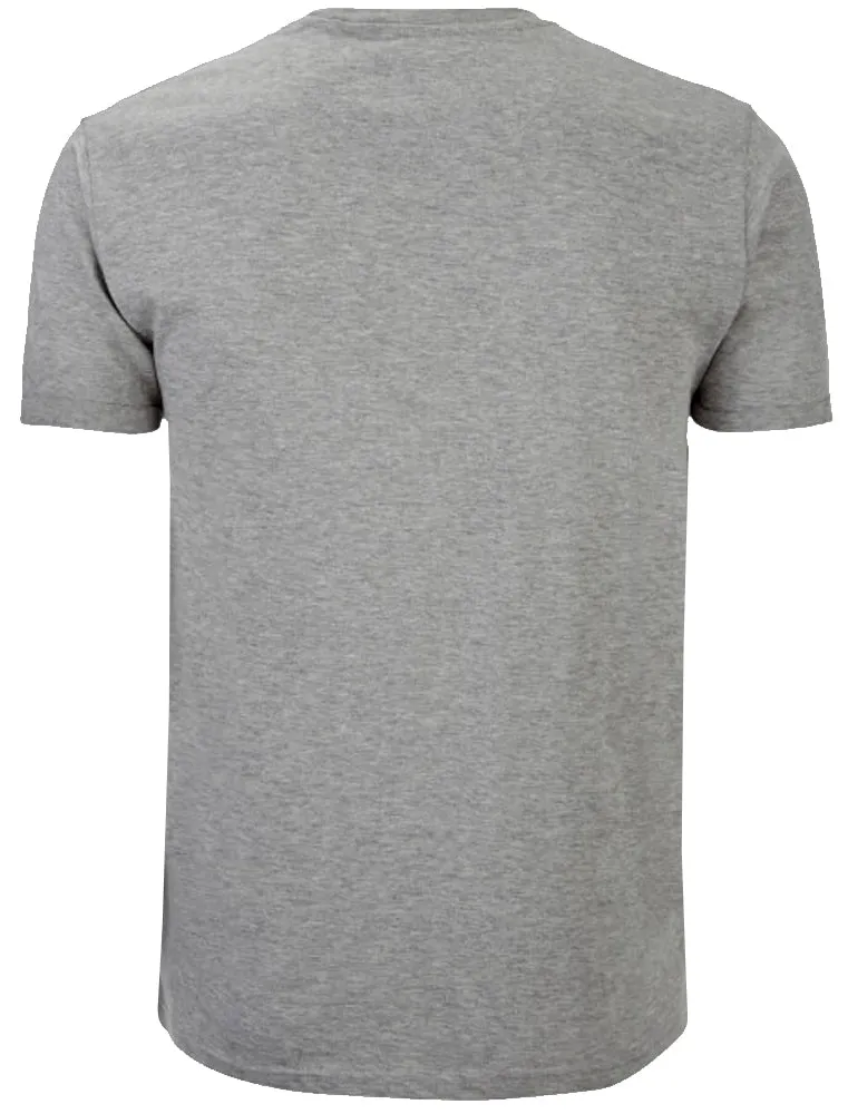 ArkhamL Crew Neck T-Shirt with Chest Pocket in Grey Marl sold by Tokyo Laundry product image thumbnail 2