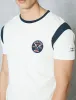 Athletic Motif Crew Neck T-Shirt in Ecru sold by Tokyo Laundry
