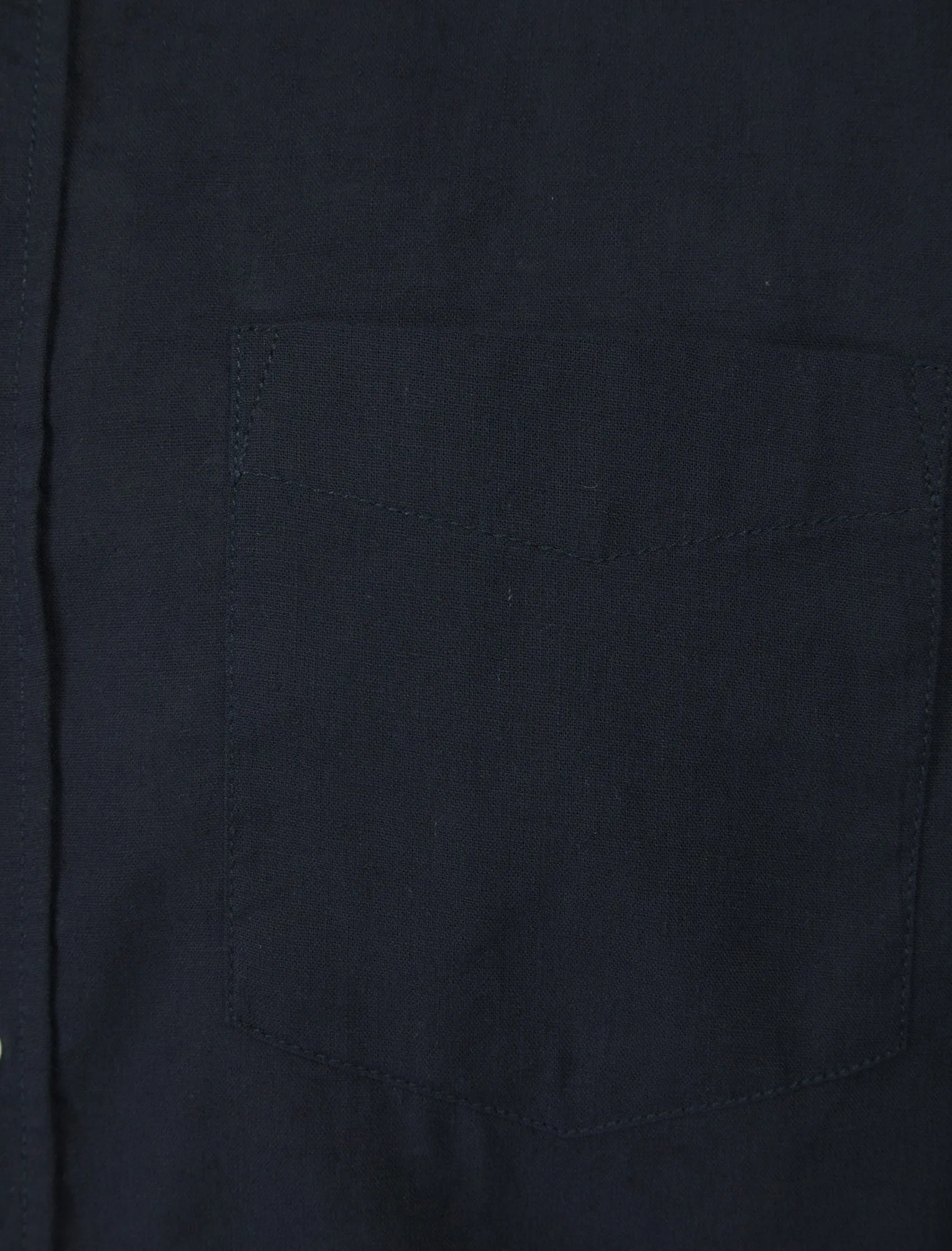 Gosier Grandad Collar Long Sleeve Cotton Linen Shirt in Sky Captain Navy - Tokyo Laundry sold by Tokyo Laundry product image thumbnail 3