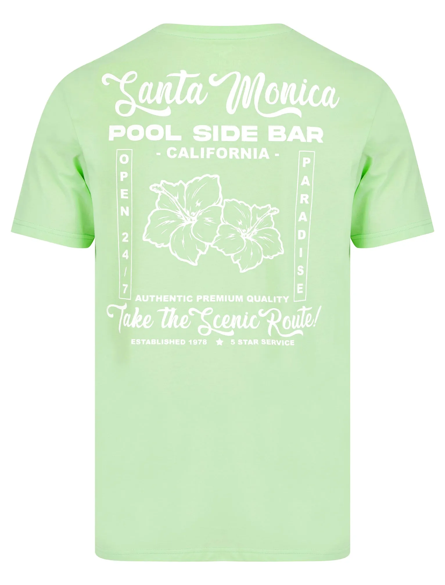 Pool Bar Motif Cotton Jersey T-Shirt in Patina Green - South Shore sold by Tokyo Laundry product image thumbnail 3