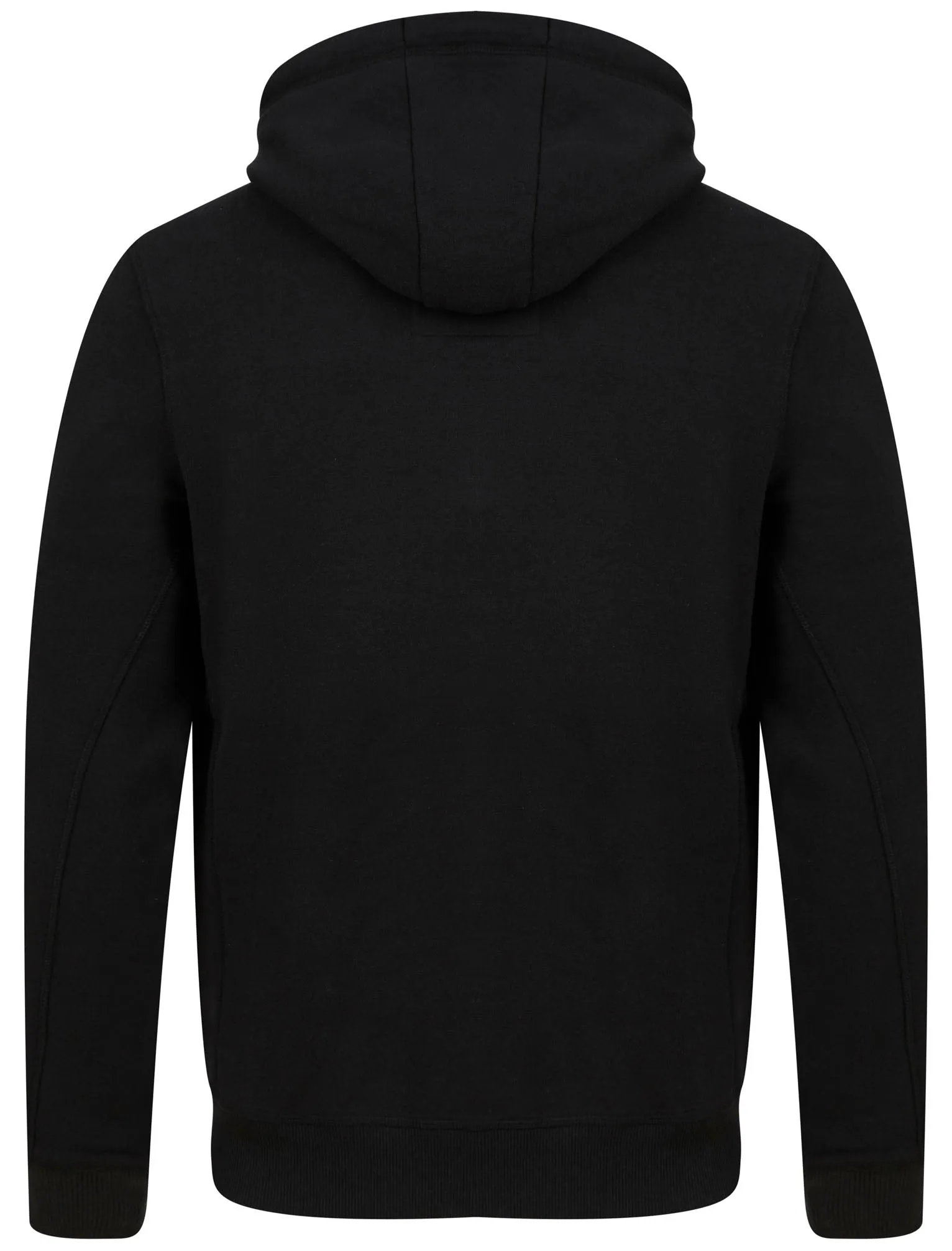 Travel Motif Brushback Fleece Pullover Hoodie with Tape Detail in Jet Black - Tokyo Laundry sold by Tokyo Laundry product image thumbnail 3