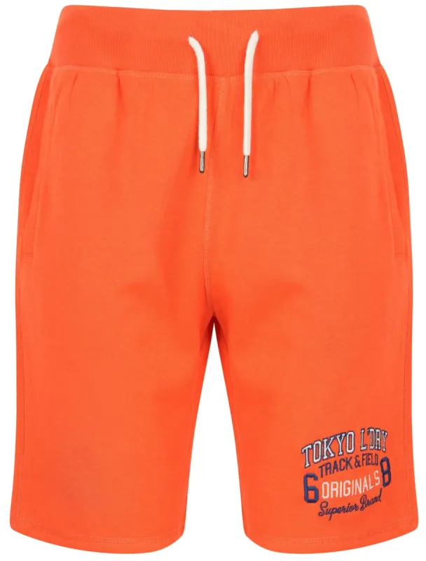 Otter Rock Jogger Shorts In Emberglow Orange - Tokyo Laundry sold by Tokyo Laundry