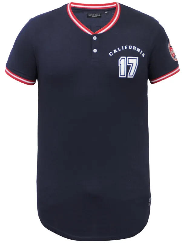 Mantle Baseball T-Shirt in Navy sold by Tokyo Laundry