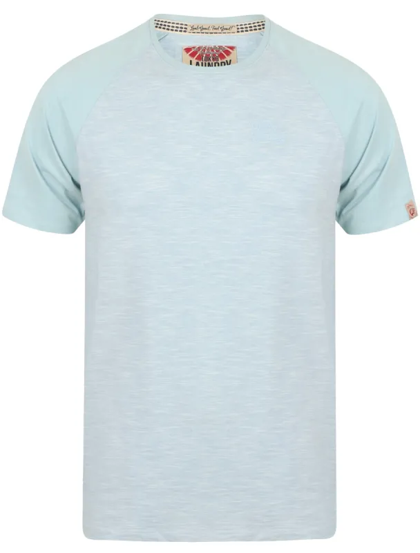 Rollingwood Raglan Sleeve Baseball T-Shirt In Angel Falls - Tokyo Laundry made by Tokyo Laundry