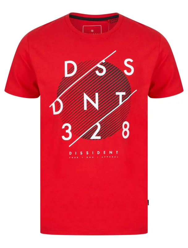 Setter Cotton Jersey T-Shirt in High Risk Red - Dissident sold by Tokyo Laundry