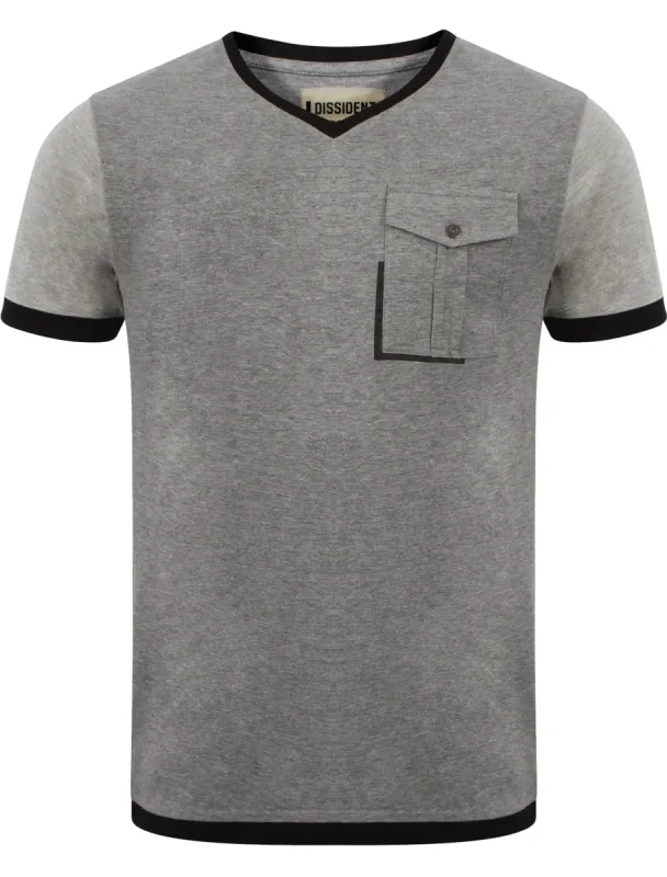 Dissident ZOO7 T-Shirt in Mid Grey Marl sold by Tokyo Laundry