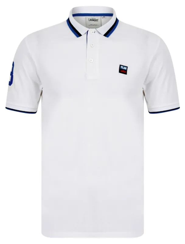 Subverse Cotton Pique Polo Shirt in Optic White - Tokyo Laundry sold by Tokyo Laundry