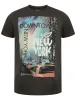 Dissident Big Apple t-shirt in Raven Grey sold by Tokyo Laundry