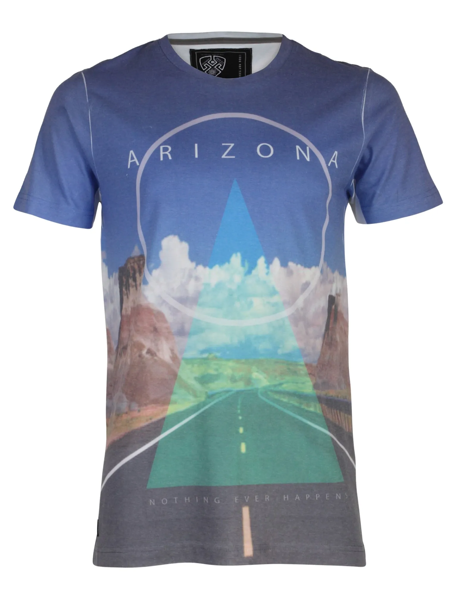 Dissident Arizona blue crew neck graphic t-shirt sold by Tokyo Laundry