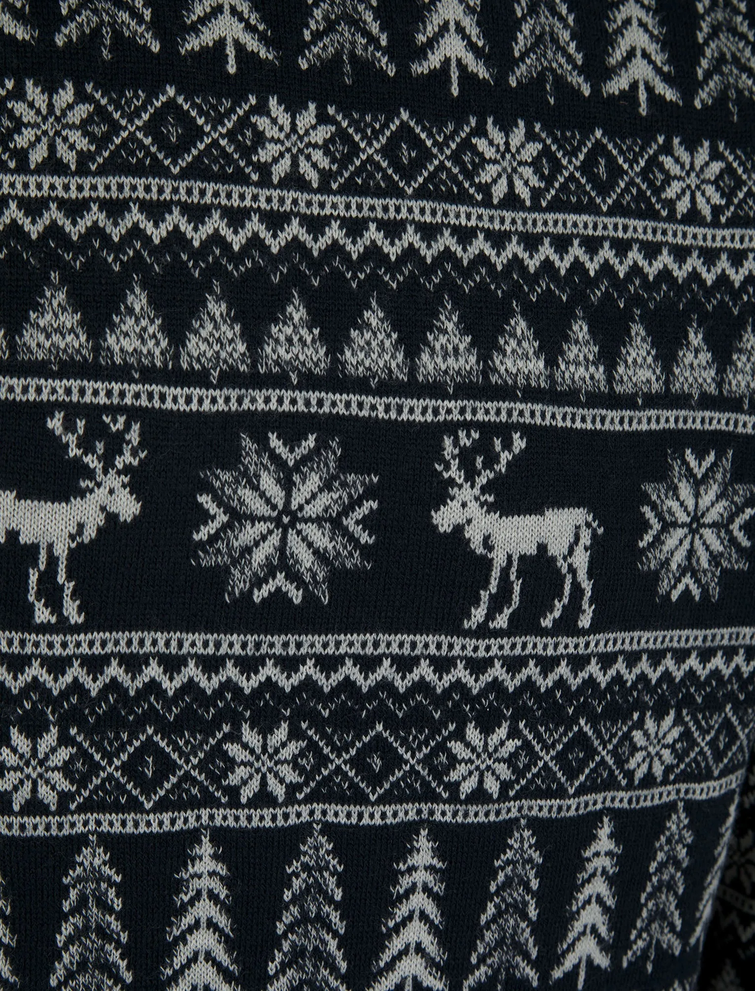 Nilsen Jacquard Nordic Fair isle Christmas Jumper in Ink - Merry Christmas sold by Tokyo Laundry product image thumbnail 3