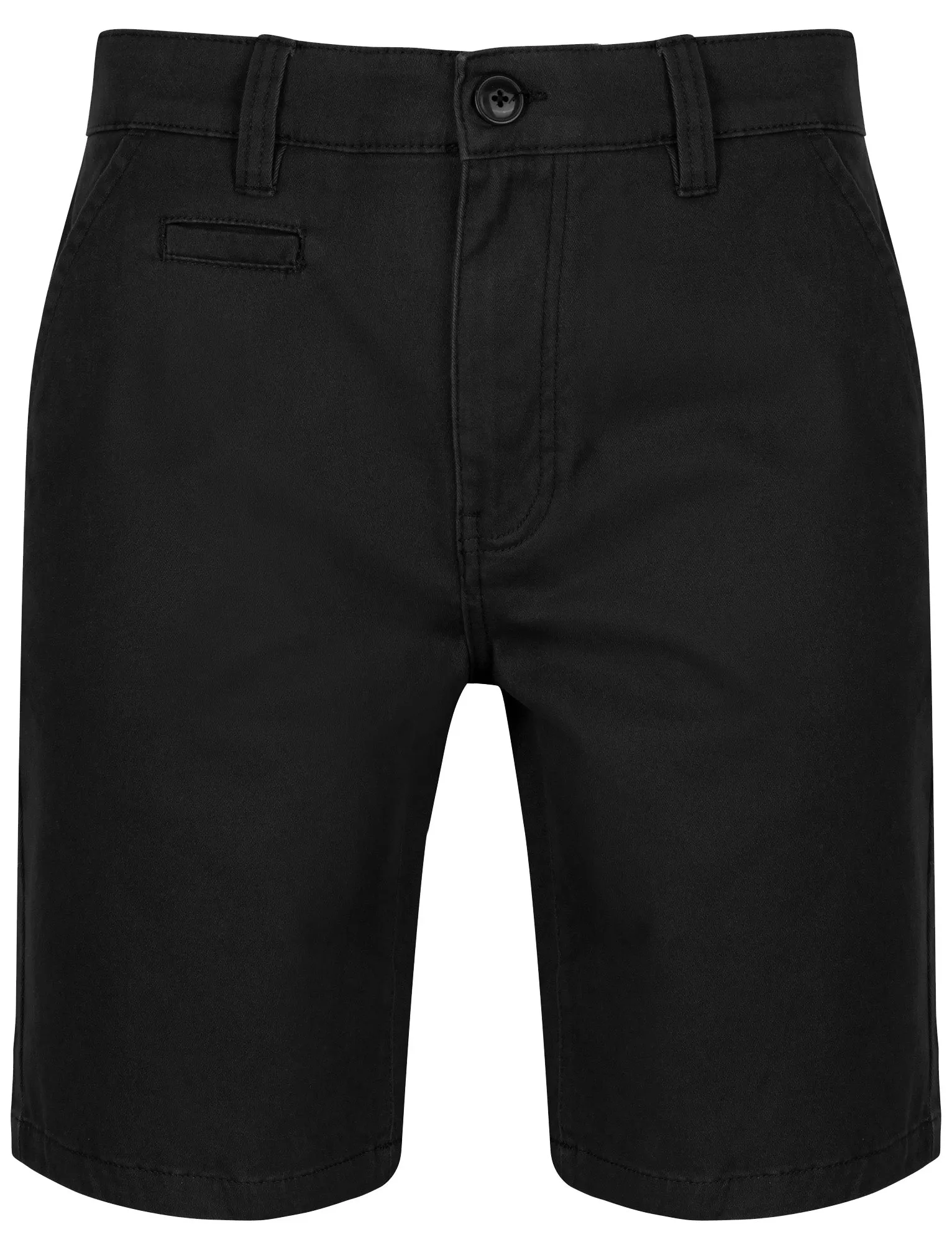 Scotch Cotton Twill Chino Shorts with Stretch In Jet Black - South Shore sold by Tokyo Laundry