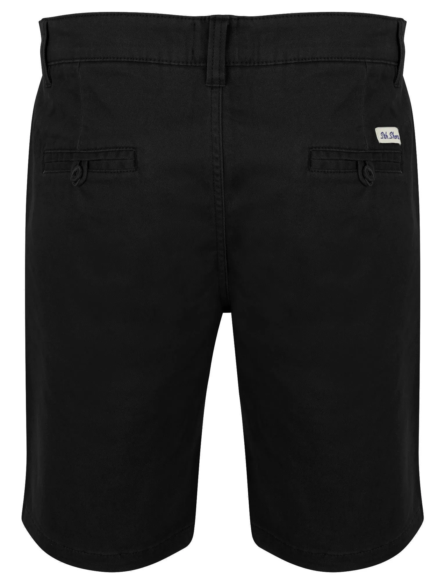 Scotch Cotton Twill Chino Shorts with Stretch In Jet Black - South Shore sold by Tokyo Laundry product image thumbnail 2