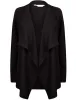 Daisy Waterfall Soft Knitted Cardigan in Black - Amara Reya sold by Tokyo Laundry