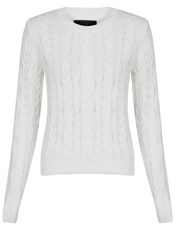 Womens Amara Reya Fuchsia Crew Neck Jumper in Ivory sold by Tokyo Laundry