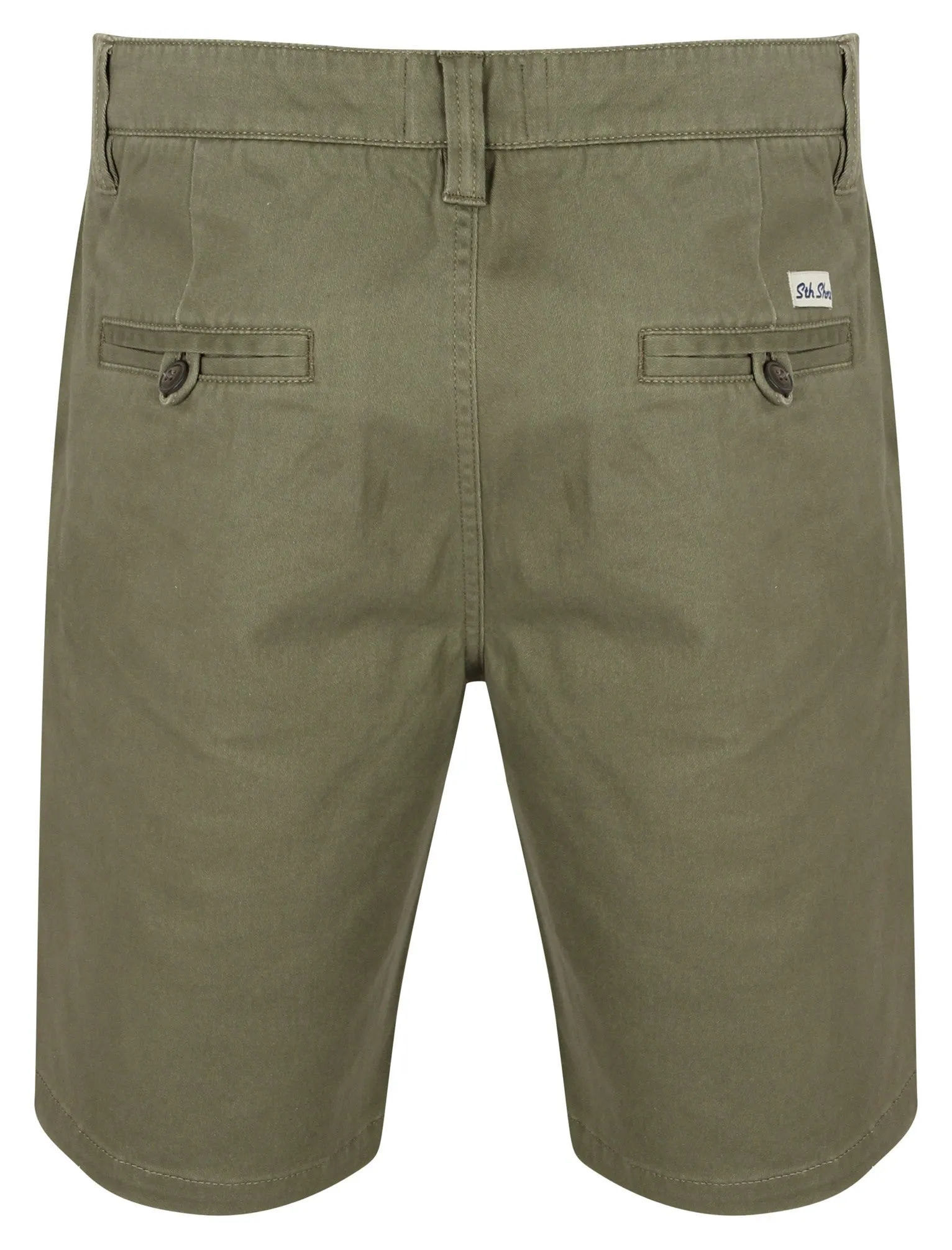 Scotch Cotton Twill Chino Shorts with Stretch In Dusty Olive - South Shore sold by Tokyo Laundry product image thumbnail 2